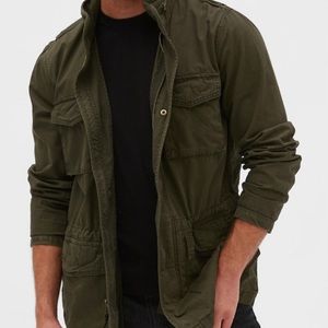 Military Jacket with hidden hood